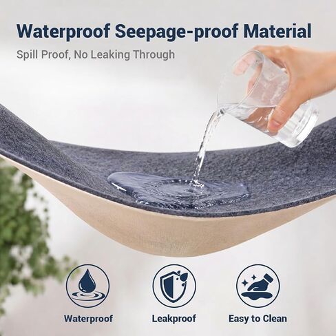 Non Slip Rug Pad 8x10 Ft, 1/8 Inch Thin Felt & Rubber Backing, Non Skid Rug Gripper for Hardwood Floors, Anti-Slip Carpet Pad for Area Rugs, Floor Protection, Moisture Resistant & Easy Trim in Saudi Arabia