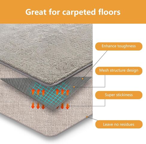 Rug Carpet Gripper Keep Rug in Place on Carpet, Non Slip Rug Pads Grippers for Hardwood Floors and Tiles 12 PCS in Saudi Arabia
