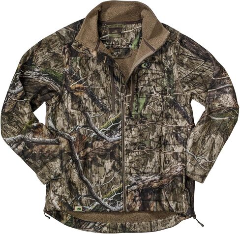 Mossy Oak Men's Sherpa Fleece Lined Camo Hunting Jacket for Men in Kuwait