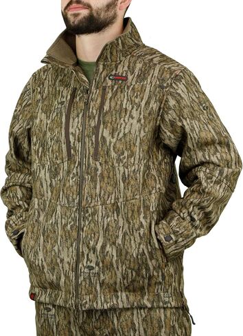 Mossy Oak Men's Sherpa Fleece Lined Camo Hunting Jacket for Men in Kuwait