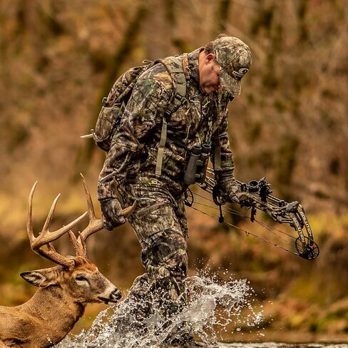 Mossy Oak Men's Sherpa Fleece Lined Camo Hunting Jacket for Men in Kuwait