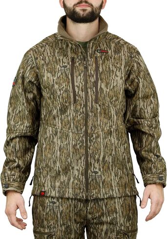 Mossy Oak Men's Sherpa Fleece Lined Camo Hunting Jacket for Men in Kuwait