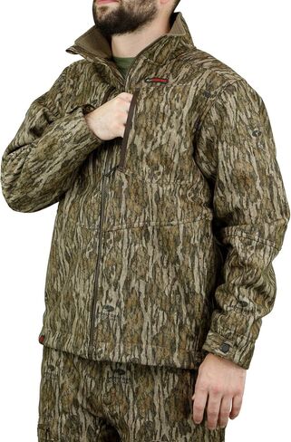 Mossy Oak Men's Sherpa Fleece Lined Camo Hunting Jacket for Men in Kuwait