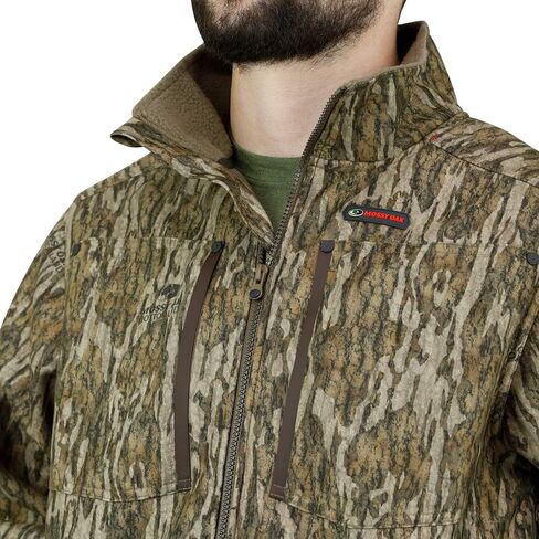 Mossy Oak Men's Sherpa Fleece Lined Camo Hunting Jacket for Men in Kuwait