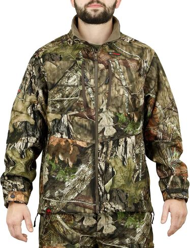 Mossy Oak Men's Sherpa Fleece Lined Camo Hunting Jacket for Men in Kuwait