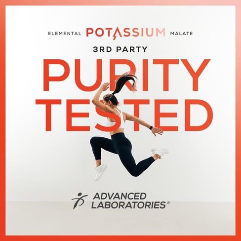 Potassium Malate 1389mg - ATP Production & Cellular Energy, Electrolyte Balance - Elemental Potassium 500mg (240 Capsules) Vegan in Saudi Arabia
