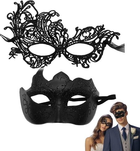 Masquerade Mask for Men Women, Venetian Ball Masks for Couples, Halloween Costumes Lace Eye Mask for Party, Carnival in Saudi Arabia
