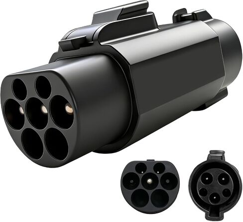 EV Charger Connector Type 1 to GBT Adapter Electric Vehicle Charging Adapter SAE j1772 to GBT EV Charging Adapter BLACK in Kuwait