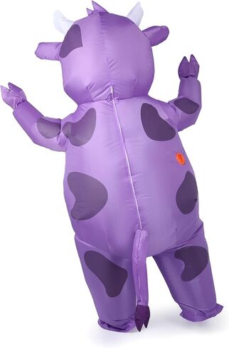 Cow Inflatable Costume Musical Cow Costume Suitable for role-playing at music festivals, Halloween parties (Purple cow) in Kuwait