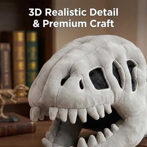 Realistic 3D Dinosaur Costume, Dinosaur Skeleton Outfit with Skull Cosplay Props in Saudi Arabia