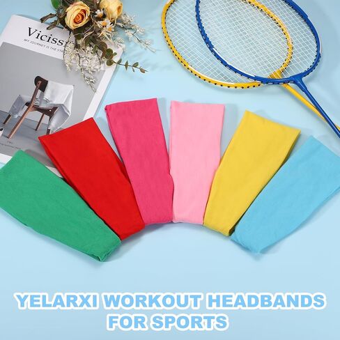 Sport Headbands for Men, Workout Headbands Stretchy Sweatband Absorbent Head Bands Fitting for(Men Women/Yoga) in Kuwait