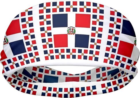 Flag Headbands for Men Women, Moisture Wicking Sweatband Breathable Sports Headwrap, Non-Slip Stretchy Fitness Hair Band in Saudi Arabia