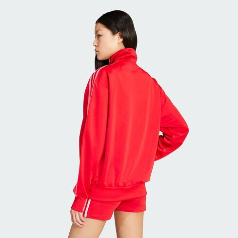 adidas WOMEN'S ADICOLOR CLASSICS LOOSE FIREBIRD TRACK JACKET, Better Scarlet/Lucid Pink, Large in Kuwait