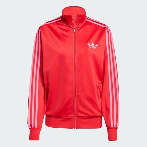 adidas WOMEN'S ADICOLOR CLASSICS LOOSE FIREBIRD TRACK JACKET, Better Scarlet/Lucid Pink, Large in Kuwait