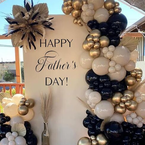 Happy Father's Day Decal - Father's Day Party Decorations Wall Decal,Anniversary Party Supplies,Father's Day Sign Balloon Arch Party Backdrop Decoration Decal (Happy Father's Day) in Saudi Arabia