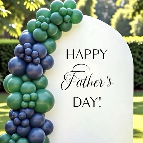Happy Father's Day Decal - Father's Day Party Decorations Wall Decal,Anniversary Party Supplies,Father's Day Sign Balloon Arch Party Backdrop Decoration Decal (Happy Father's Day) in Saudi Arabia