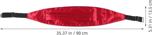 FOMIYES 3pcs مجموعة Cummerbund الرسمية للرجال ربطة عنق مربوطة مسبقًا ومربع جيب، حزام خصر سهرة قابل للتعديل لحفلات الزفاف والمناسبات الخاصة، أسود فضي بورجوندي in Kuwait