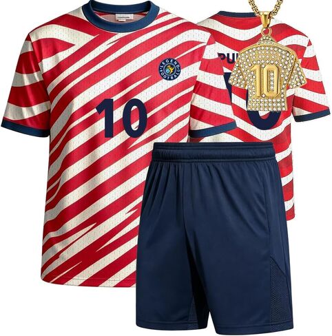 Casmyd Kids Soccer Jersey for Boys&Girls 2026 World Cup Fan Football Jersey Set Sports Team US Flag Shirt Training Uniform in Saudi Arabia