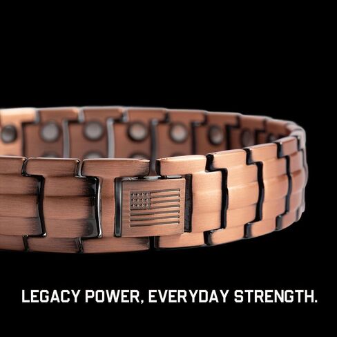 Hero Company Copper Magnetic Bracelet - ‘Vitalis’ Copper Bracelet with Magnets for Father's Day - Helps Pair Veterans With A Service Dog in Saudi Arabia