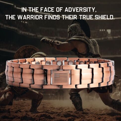 Hero Company Copper Magnetic Bracelet - ‘Vitalis’ Copper Bracelet with Magnets for Father's Day - Helps Pair Veterans With A Service Dog in Saudi Arabia