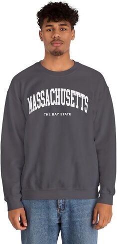 ماساتشوستس الكبار للجنسين Crewneck البلوز in Kuwait
