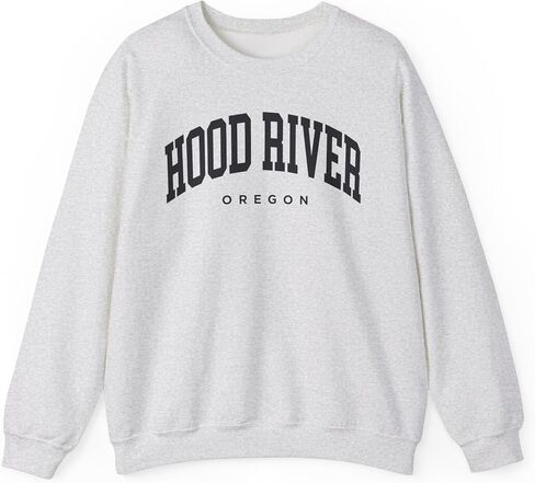 Hood River Oregon Adult Unisex Crewneck Sweatshirt in Kuwait