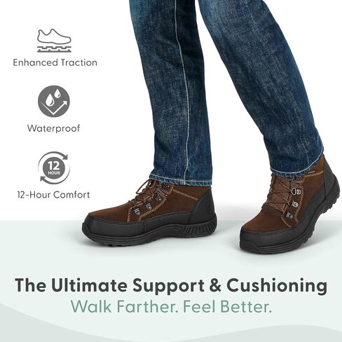 Orthofeet Men's Orthopedic Waterproof Stratton Snow Boots in Kuwait