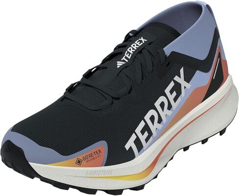 adidas Terrex, Terrex Agravic GTX Trail Running Shoe - Women's, Core Black/FTWR White/Glow Blue, 7.5 in Kuwait