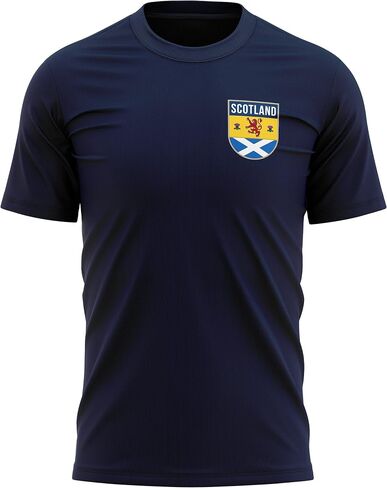 Men's Scotland Badge T-Shirt - Football Country Funny Scottish Flag Thistle Gifts for Him - Unique in Saudi Arabia