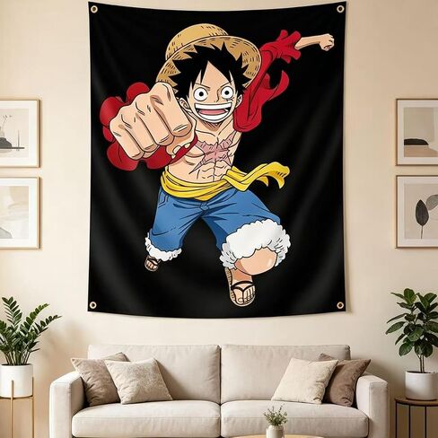 DUOCOSY أنيمي نسيج الجدار شنقا راية للمراهقين بنين بنات المشجعين غرفة ديكور حجم 35 "× 43" in Kuwait