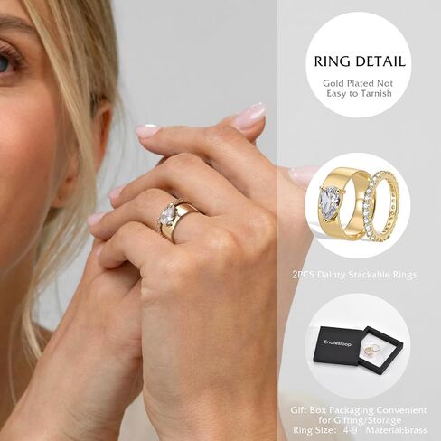 Gold Plated Pear Shaped Engagement Rings for Women Radiant Cut Oval Baguette Solitaire Ring Fashion Wedding Dainty Stacking Cubic Zirconia Eternity Band Ring Size 4-9 in Saudi Arabia