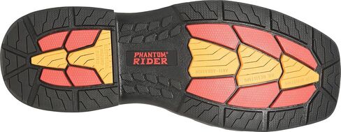 حذاء PHANTOM RIDER للرجال مقاس 6 بوصات - جلد فاخر، تصميم سهل الارتداء، نعل خارجي متين، مقاس مريح، حذاء عمل كاجوال in Kuwait