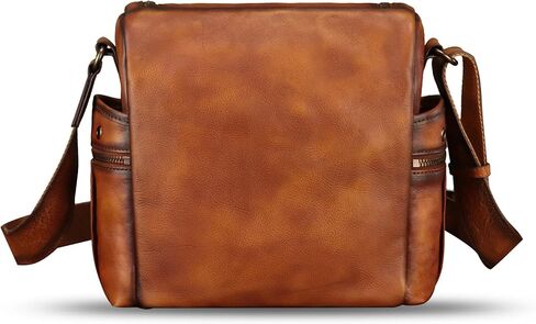 Genuine Leather Messenger Bag for Men Crossbody Shoulder Bag Vintage Desinger Satchel Purse Casual Sling Daypack in Kuwait