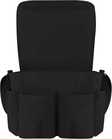 Black Lantern Messenger Bag – Vintage Canvas Crossbody Satchel for Men & Women, Stylish Shoulder Bag for Work or Travel in Saudi Arabia