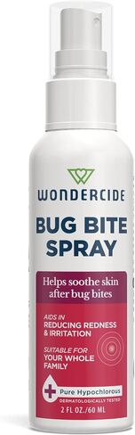 Wondercide - Bug Bite Spray - Helps Calm Skin and Reduce Redness After Insect Bites - No Sting, Fragrance Free - Powered by Pure Hypochlorous (HOCl) - 2 oz in Saudi Arabia