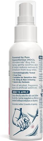 Wondercide - Bug Bite Spray - Helps Calm Skin and Reduce Redness After Insect Bites - No Sting, Fragrance Free - Powered by Pure Hypochlorous (HOCl) - 2 oz in Saudi Arabia