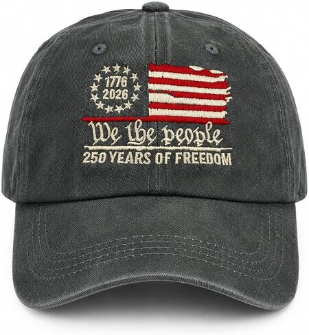 United States 250th Anniversary Hat, 250th Anniversary Hat, Patriotic Baseball Cap, Adjustable Embroidered Hats for Men Women in Saudi Arabia