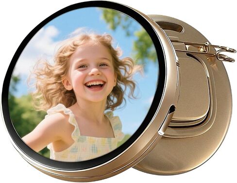 1.89" Digital Photo Frame Button Badge, Mini LED Electronic Pin, Touch Control, Photo & GIF Animation Display, Ideal for Events, Gifts in Saudi Arabia