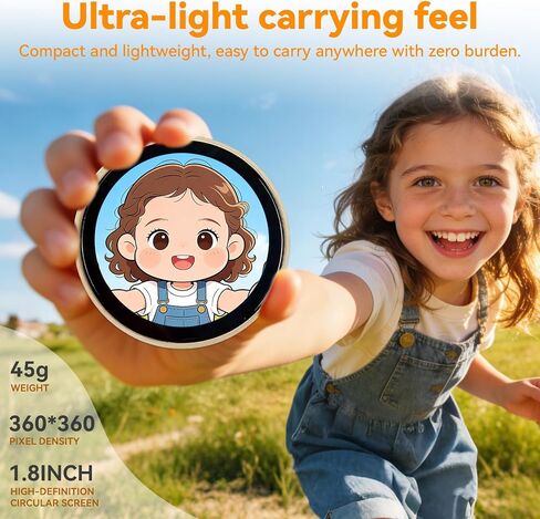 1.89" Digital Photo Frame Button Badge, Mini LED Electronic Pin, Touch Control, Photo & GIF Animation Display, Ideal for Events, Gifts in Saudi Arabia