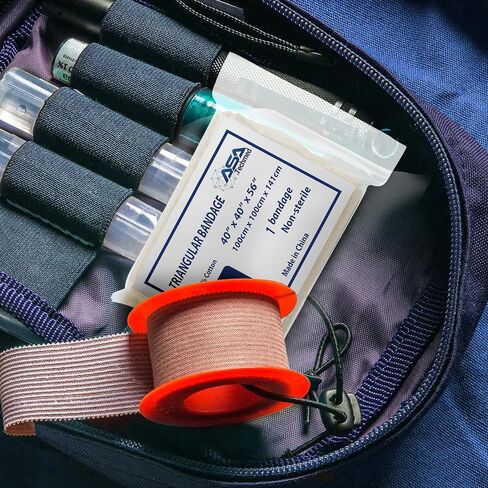 ضمادات مثلثة للإسعافات الأولية من ASA TECHMED - ضمادة مثلثة متعددة الاستخدام، حبال EMS، 12 قطعة، 100% قطن، مقاس 40 × 40 × 56، ضرورية للرعاية الصحية والتدريب in Kuwait