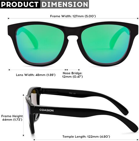 COASION Kids Polarized Sunglasses Toddler Shatterproof UV400 Children Sun Glasses for Boys Girls Age 2-9 in Kuwait