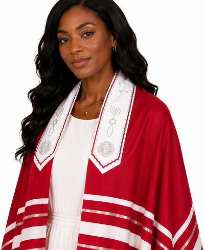 The Holy Promise Messianic Prayer Shawl-72 x22 Christian Tallit with Biblical Verses-Includes Carrying Bag in Saudi Arabia
