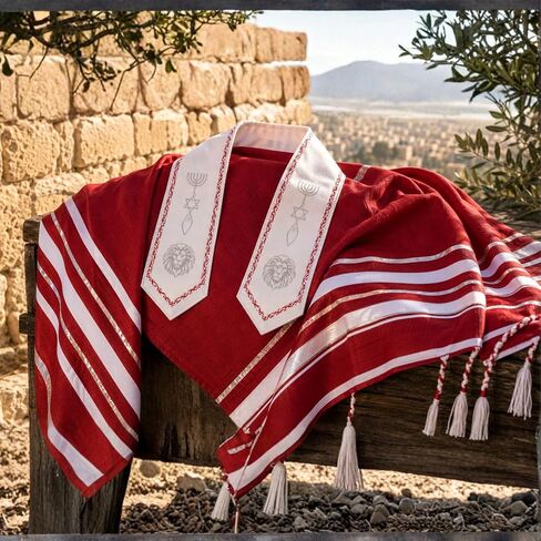 The Holy Promise Messianic Prayer Shawl-72 x22 Christian Tallit with Biblical Verses-Includes Carrying Bag in Saudi Arabia