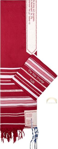 The Holy Promise Messianic Prayer Shawl-72 x22 Christian Tallit with Biblical Verses-Includes Carrying Bag in Saudi Arabia