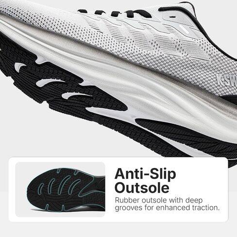 K-Swiss Men's Shadx Running Shoe - Cushioned Wide Lightweight Comfort Shoe Gym Walking Sneakers in Kuwait