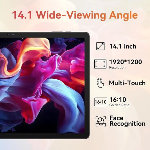 Android Tablet, 10.1 Inch Touch Screen Tablet, Octa Core Tablet with Dual Cameras, 8GB RAM 64GB ROM 1TB Expand Android 14 Tablet, Tablet with 2.4G+5G WiFi, Bluetooth, 5000mAh Battery in Saudi Arabia