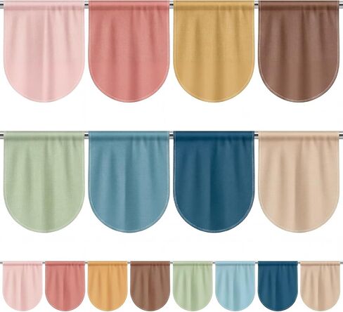 8 Pcs School Classroom Curtains Colorful Back to School Curtains Growth Mindset Window Cover for Primary Kindergarten Daycare Playroom Bedroom Decor 21.6'' x 17.3'' (Pastel) in Saudi Arabia