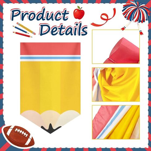 6 Pcs Pencil Design Classroom Curtains,Back to School Window Valances,Cartoon Colorful Window Decor for Shelves,Kindergarten,Daycare,Primary School,Bedroom and Playroom in Saudi Arabia
