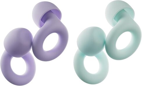 Loop Earplugs Quiet Bundle (2-Pack) - Flexible Reusable Ear Plugs for Sleep, Focus, Travel & Noise Sensitivity | Comfy Adjustable Fit | 24 dB Noise Reduction in Kuwait