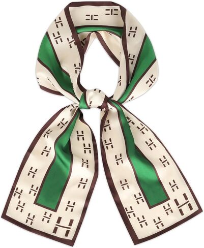 Long Silk Like Hair Scarf Purse For Handbags Head Satin scarf For Women Neck Scarves Gift 7"" x 59"" in Kuwait
